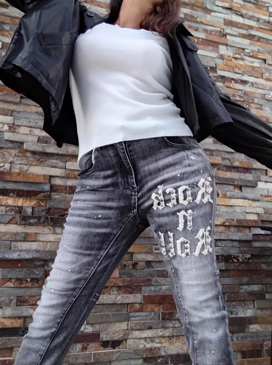 Calça ganga rock n'roll