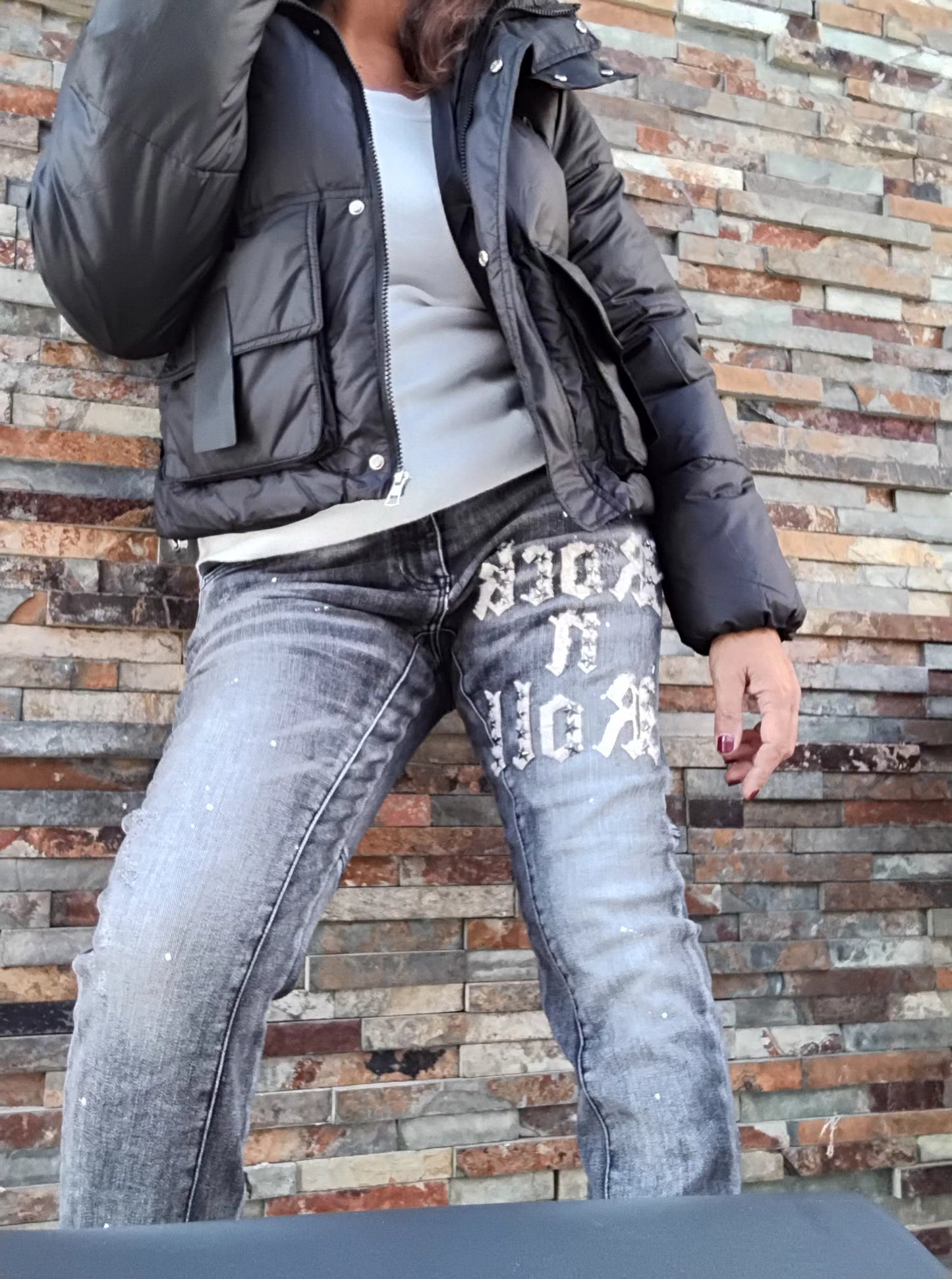 Calça ganga rock n'roll